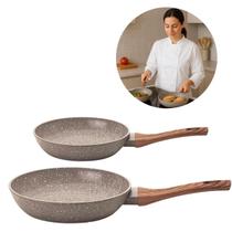 Kit 2 Frigideiras Mimo Grafito 24 E 16cm Indução Fundo Triplo Mimo Style