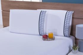 Kit 2 Fronha 200 Fios 90x50 + 2 Big Travesseiro Silicone Kit 2 Fronha 200 Fios 90x50 + 2 Big Travesseiro Silicone