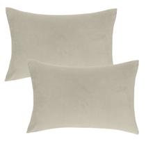 Kit 2 fronha 3 abas - 50 x 70 - bege porcelana - bom sono Kit 2 fronha 3 abas - 50 x 70 - bege porcelana - bom sono