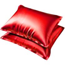 Kit 2 Fronha Capa Travessiro Antifrizz De Cetim Seda Cama