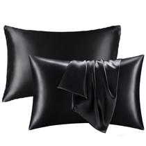 Kit 2 Fronha De Cetim Seda Capa Travesseiro Cama Antifrizz