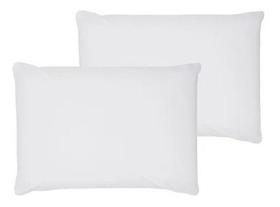 kit 2 fronhas 100% algodao percal 200 fios branco