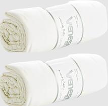 Kit 2 Fronhas + 2 Lençóis de Malha Solteiro c/ 30cm Venesa