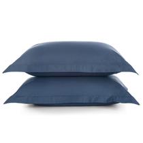 Kit 2 Fronhas 200 Fios Karsten Tom Azul Marinho Kit 2 Fronhas 200 Fios Karsten Tom Azul Marinho