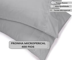 kIT 2 Fronhas 400 Fios Micropercal Toque Macio kIT 2 Fronhas 400 Fios Micropercal Toque Macio