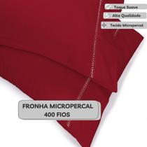 kIT 2 Fronhas 400 Fios Micropercal Toque Macio