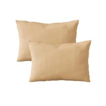 Kit 2 Fronhas 50cm x 70cm Lisa Malha 100% Algodão Nude Arrumadinho Enxovais