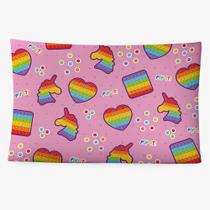 Kit 2 Fronhas 70cm x 50cm Par Capas para Travesseiro Envelope 100% Poliéster 180 Fios Coloridas Kit 2 Fronhas 70cm x 50cm Par Capas para Travesseiro Envelope 100% Poliéster 180 Fios Coloridas