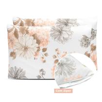 Kit 2 Fronhas 90cmx50cm Com Zíper Percal 180 Fios Estampado