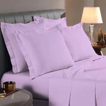 Kit 2 Fronhas Aba 70x50cm Percal 180 fios 80% algodão