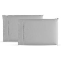 Kit 2 Fronhas Avulsas 50cm x 70cm Percal 250 Fios Algodão Ponto Palito