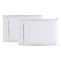 Kit 2 Fronhas Avulsas 50cm x 70cm Percal 400 Fios Ponto Palito