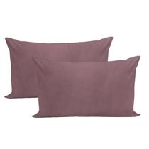 Kit 2 Fronhas Avulsas Microfibra Acetinado 50x70