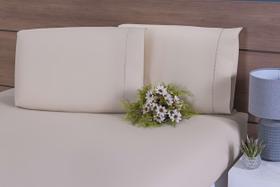 Kit 2 Fronhas Bebê 100% Algodão 200 Fios Ponto Palito Caqui Kit 2 Fronhas Bebê 100% Algodão 200 Fios Ponto Palito Caqui