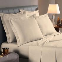 Kit 2 Fronhas com Abas 3 Lados 70cmx50cm Percal 200 fios 100% Algodão