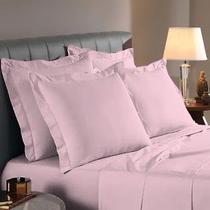 Kit 2 Fronhas com Abas 3 Lados 90cmx50cm Percal 200 Fios 100% Algodão