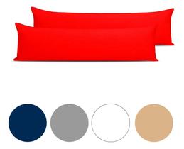 Kit 2 Fronhas Corpo Xuxão 130X40Cm Percal Flex 40 - Vermelho
