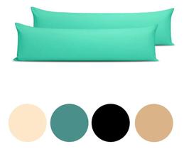 Kit 2 Fronhas Corpo Xuxão 130X40Cm Percal Flex - Verde Tiffa