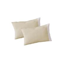 Kit 2 Fronhas de Berço 30cm x 40cm Avulsa Malha 100% Algodão Nude Arrumadinho Enxovais