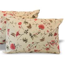 Kit 2 Fronhas De Travesseiro 200 Fios Estampada 70cm x 50cm
