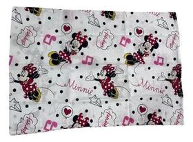 Kit 2 Fronhas Disney Minnie Music Rosa 100% Algodão Andreza