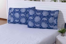 Kit 2 Fronhas King 90X50 Algodão 150 Fios Ponto Palito ul Kit 2 Fronhas King 90X50 Algodão 150 Fios Ponto Palito ul