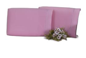 Kit 2 Fronhas King 90X50 Algodão 200 Fios Ponto Palito Rose