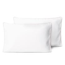 Kit 2 Fronhas Linea 50cm x 70cm Micropercal 200 Fios - Rose - 100% Poliéster