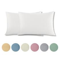 Kit 2 Fronhas Malha Penteada 100% Algodão Branca 45X70Cm Bue