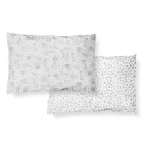 Kit 2 Fronhas Papi 31x22cm Travesseiro c/ Furos Selva Neutro Kit 2 Fronhas Papi 31x22cm Travesseiro c/ Furos Selva Neutro