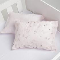 Kit 2 Fronhas Papi Algodão 40x28cm Flores Jardim Kit 2 Fronhas Papi Algodão 40x28cm Flores Jardim