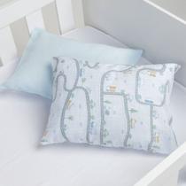 Kit 2 Fronhas Papi Algodão 40x28cm Pista de Carros Kit 2 Fronhas Papi Algodão 40x28cm Pista de Carros