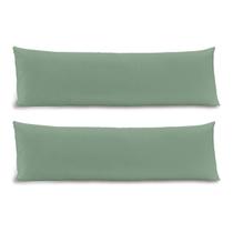 Kit 2 Fronhas Para Travesseiro de Corpo Body Pillow Toque Acetinado 40cm x 130cm Altenburg Cores