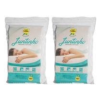 Kit 2 Fronhas para Travesseiro de Corpo Juntinho Revestida em Poliester Branco - Celiflex