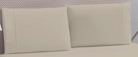 Kit 2 fronhas ponto palito algodão para travesseiro branco