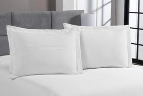 Kit 2 Fronhas Porta Travesseiro 50X70 Piquet Algodão Hotel Kit 2 Fronhas Porta Travesseiro 50X70 Piquet Algodão Hotel