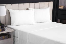 Kit 2 Fronhas S/ Zíper Percal 180 Fios Percal 100% Algodão