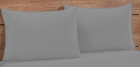 Kit 2 Fronhas Simples C/ Zíper 70x50 Percal 180 Fios