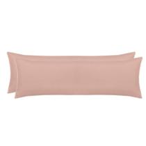 Kit 2 Fronhas Super Body Pillow Acetinado Altenburg 50X145cm Cor:Rosa Lunar