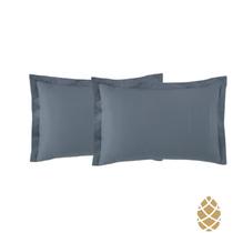 Kit 2 Fronhas Toque Acetinado 35x50 Altenburg Azul Dimensão