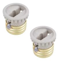 Kit 2 Fusível De Porcelana Tipo Rolha 30a Rosca E27 Antigo