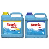 Kit 2 Galão 5L Clarificante Hidrofloc E Algicida Manutenção