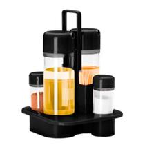 Kit 2 Galheteiro De Mesa Porta Tempero Condimento Especiarias