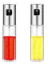 Kit 2 Galheteiros Porta Azeite E Vinagre C/ Spray Borrifador