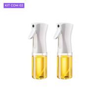 Kit 2 Galheteiros Spray 220ml Galheteiro Borrifador Cozinha Vidro Pulverizador Culinário Azeite Vinagre