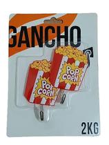 Kit 2 Gancho Adesivo de Parede Coração Xícara Café ou Pipoca Kit 2 Gancho Adesivo de Parede Coração Xícara Café ou Pipoca