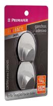 Kit 2 Gancho Adesivo Inox Dupla-face C/2pç 1,0kg