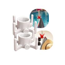 Kit 2 Gancho Para Guarda-Sol Universal Com 4 Ganchos Porta Toalha Bolsa Chapéu Praia Piscina -