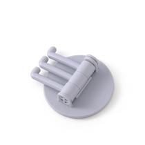 Kit 2 Ganchos Adesivo Triplo Articulável Multiuso Até 5 Kg