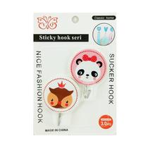 Kit 2 Ganchos Animais Adesivos de Parede de Plástico 3kg